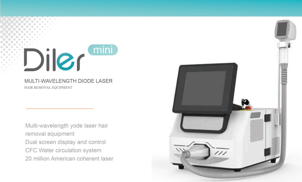PORTABLE DIODE LASER HAIR REMOVAL MACHINE DILER MINI