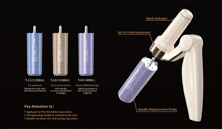 High quality portable Focused Ultrasound machine 2D 3D hifu face lift