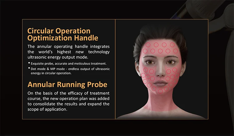high intensity focused ultrasound 3D treatment ultrasound therapy Non-invasive hifu korean facelift